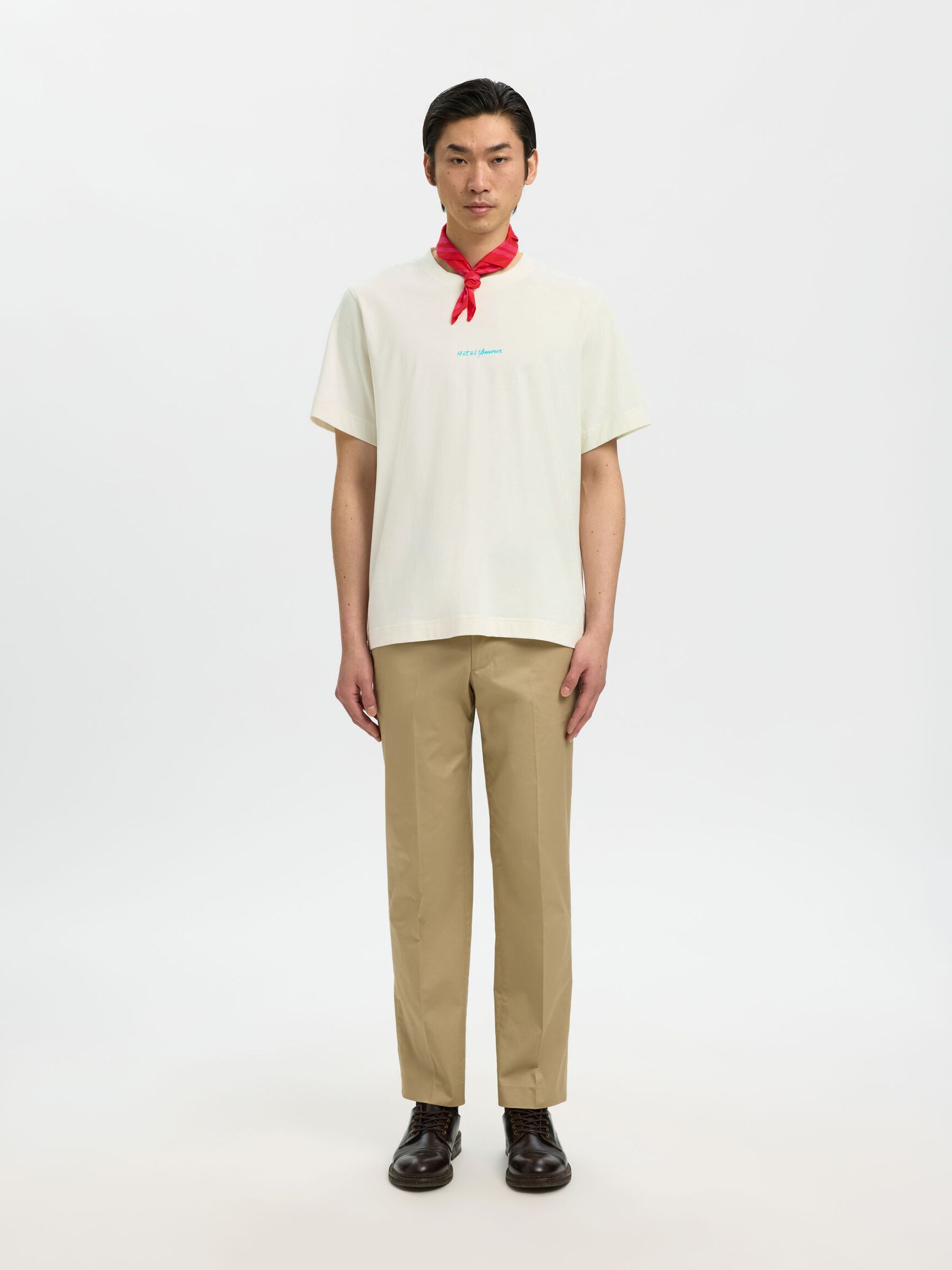 T-SHIRT, Egret, highres