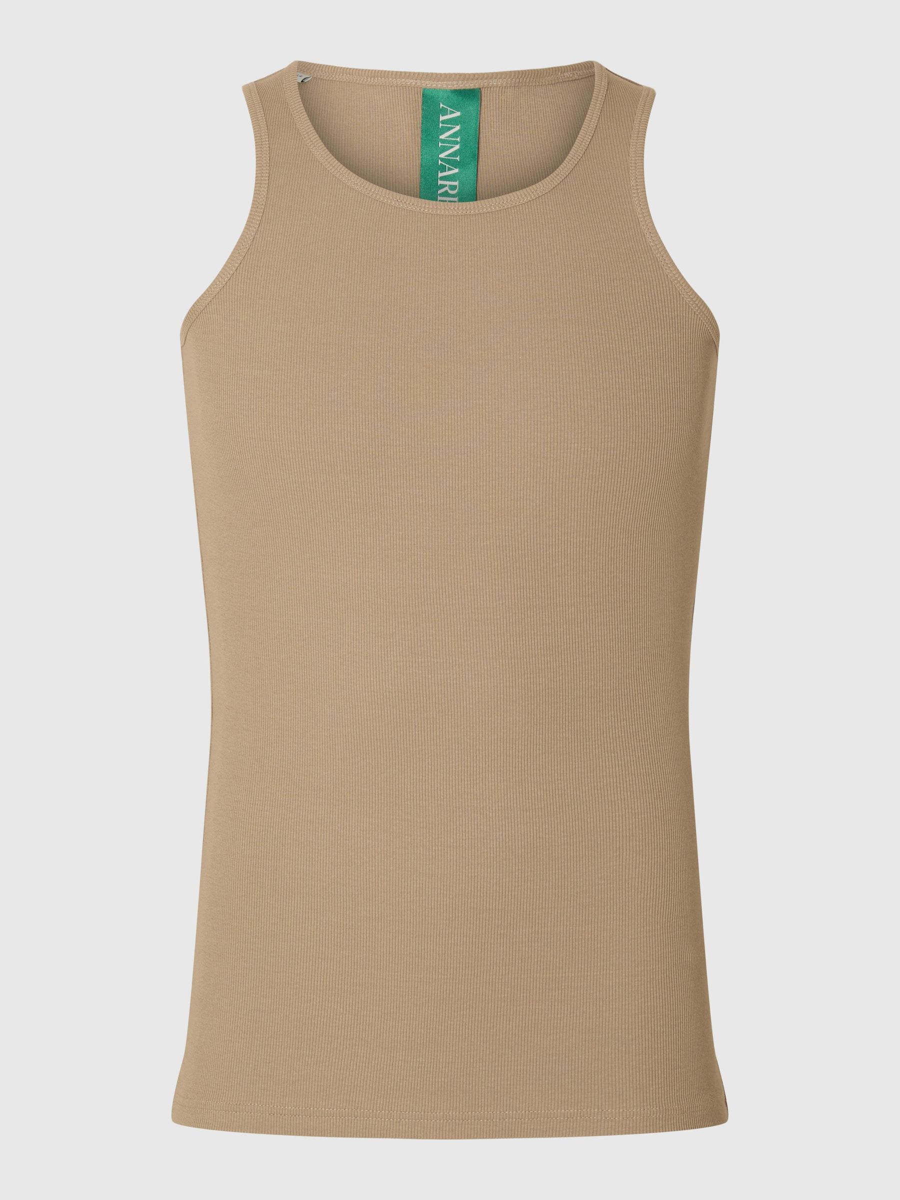 REGULAR FIT TANK TOP, Weathered Teak, highres
