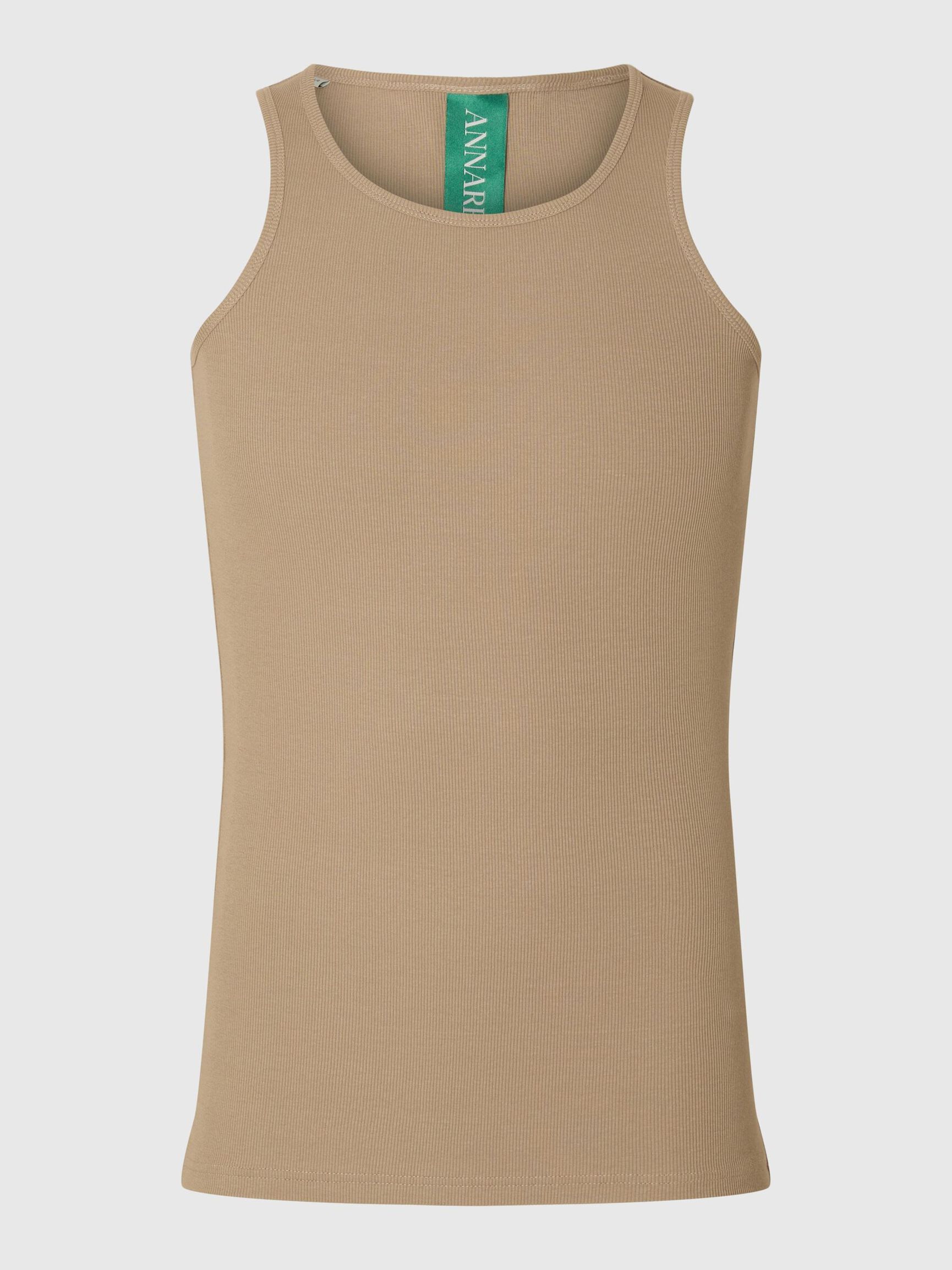 REGULAR FIT TANK TOP, Weathered Teak, highres