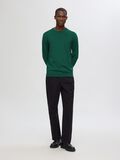 Selected 100% MERINO WOOL CREWNECK JUMPER, Rain Forest, highres - 16094647_RainForest_005.jpg