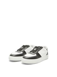 LEDER SNEAKERS, Black, highres