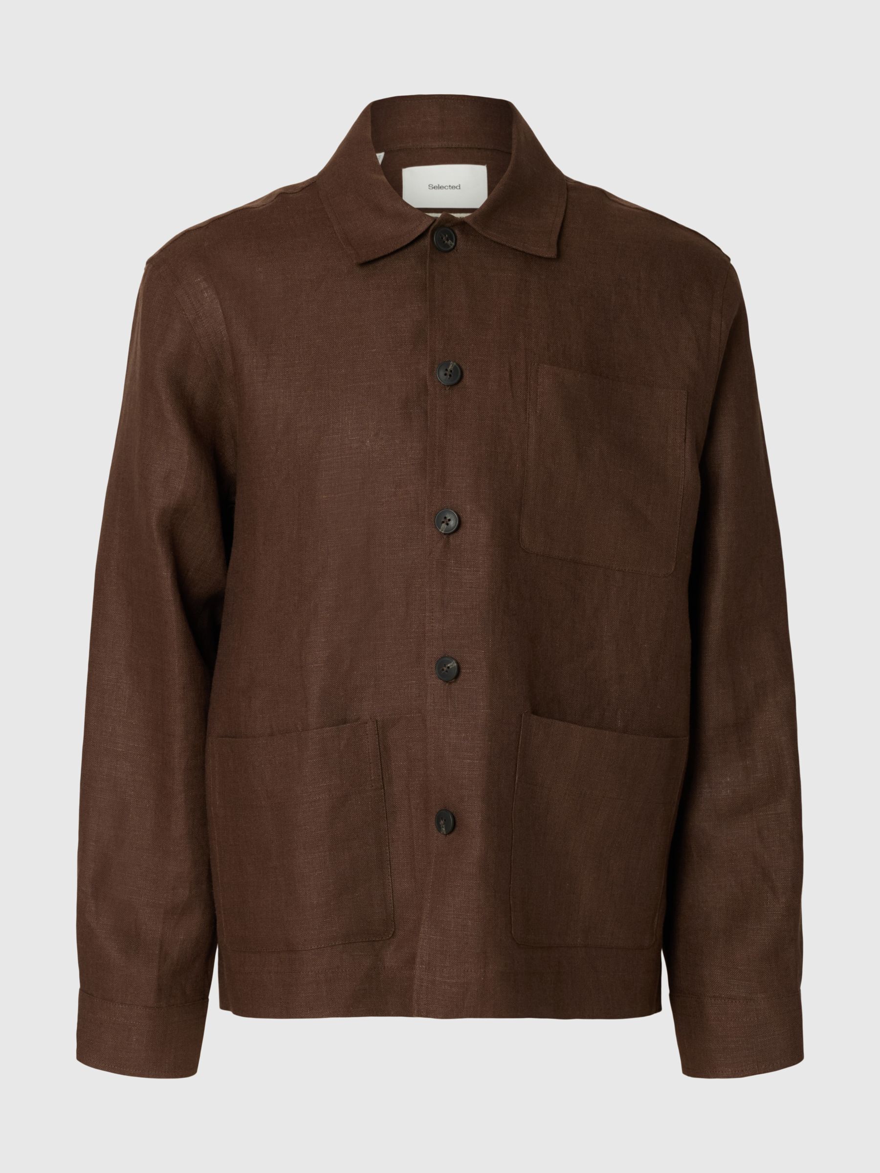 LINEN OVERSHIRT, Delicioso, highres