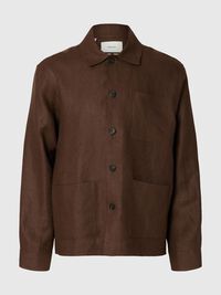 LINEN OVERSHIRT, Delicioso, highres