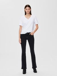 V-AUSSCHNITT T-SHIRT, Bright White, highres
