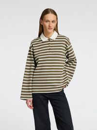 STRIPED  LONG-SLEEVED POLO, Kalamata, highres