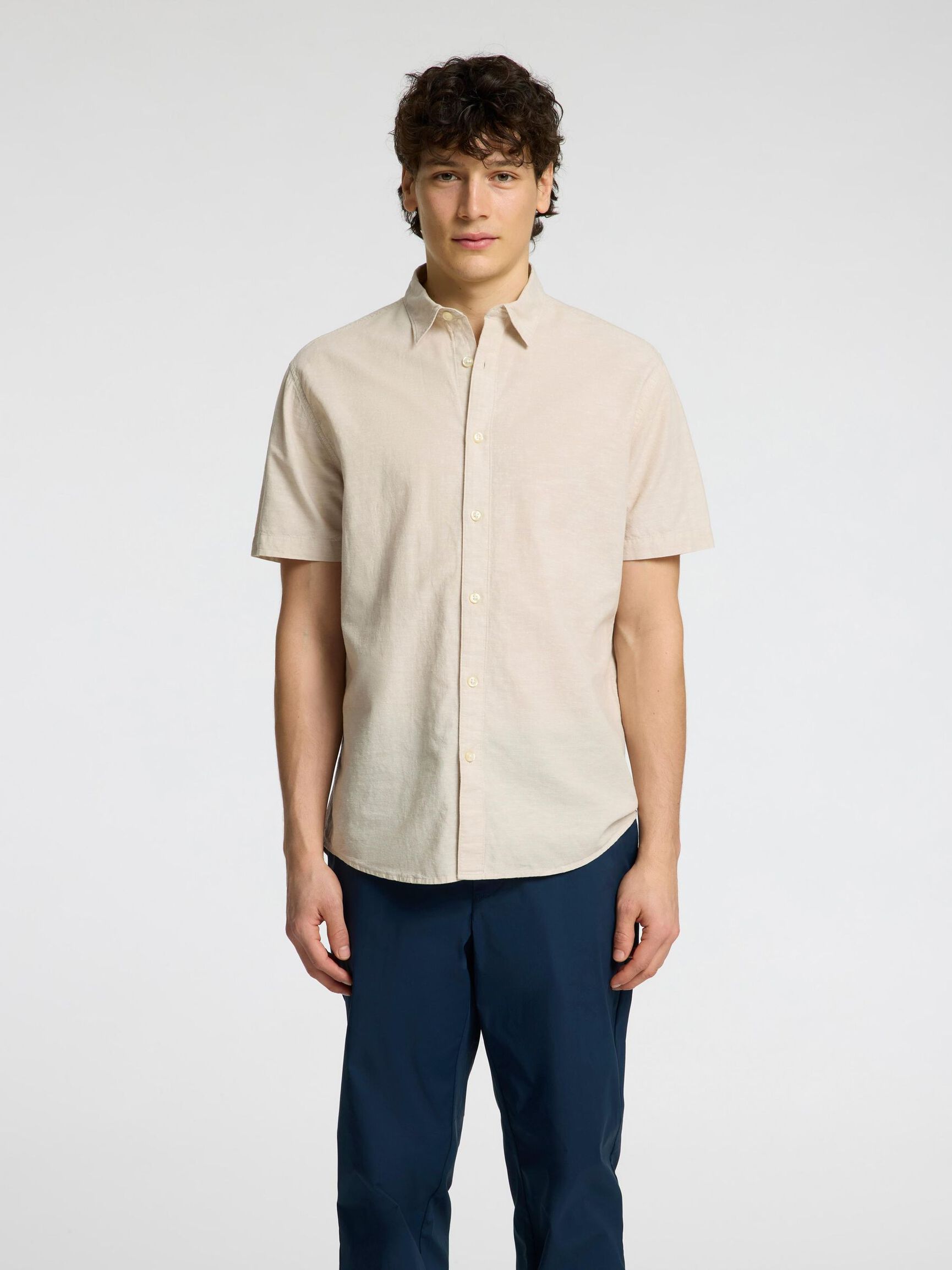 CLASSIC SHORT SLEEVED SHIRT, Pure Cashmere, highres