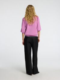 PUFF SLEEVE SWEATSHIRT, First Bloom, highres