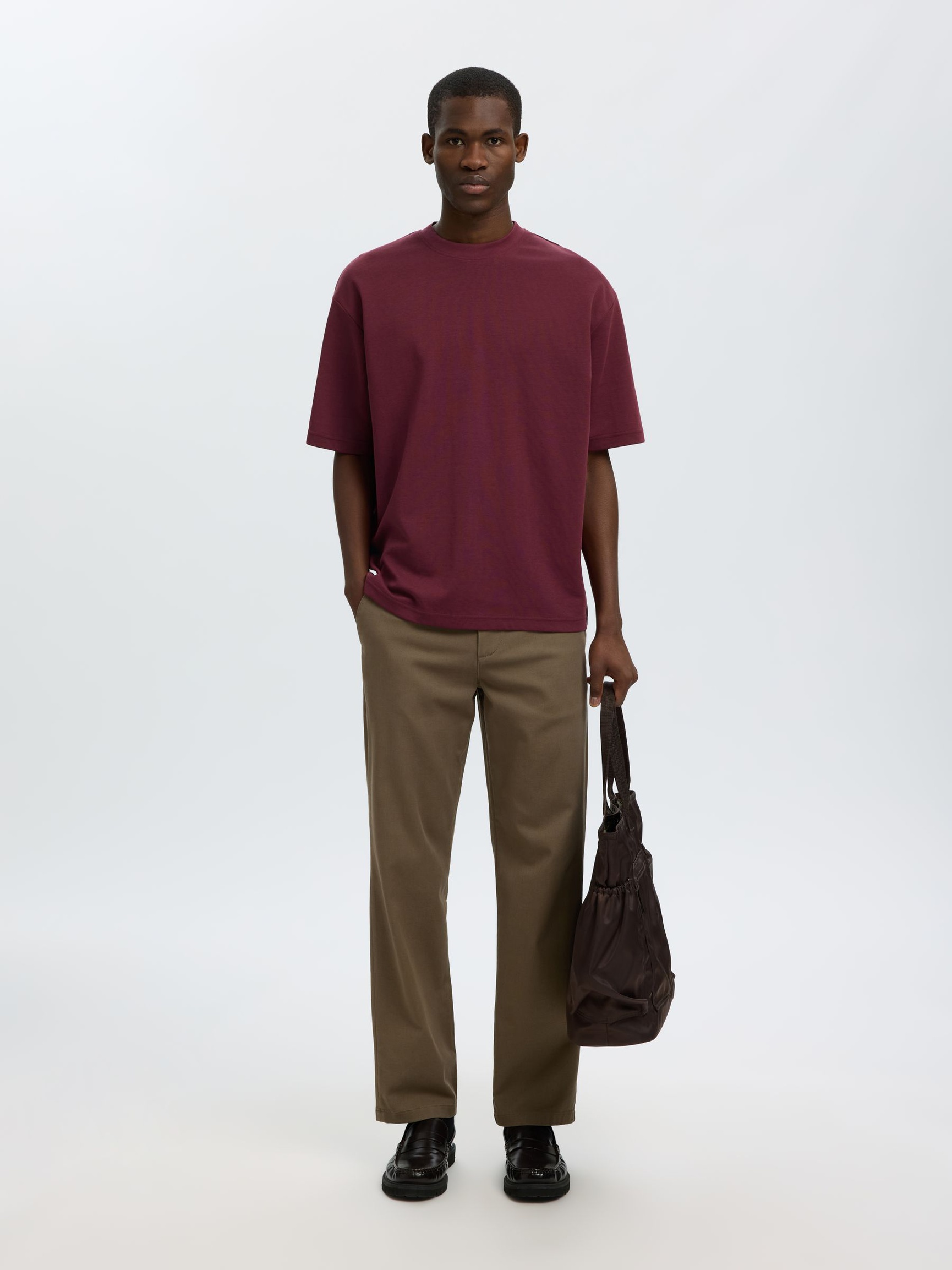 LOOSE FIT T-SHIRT, Tawny Port, highres