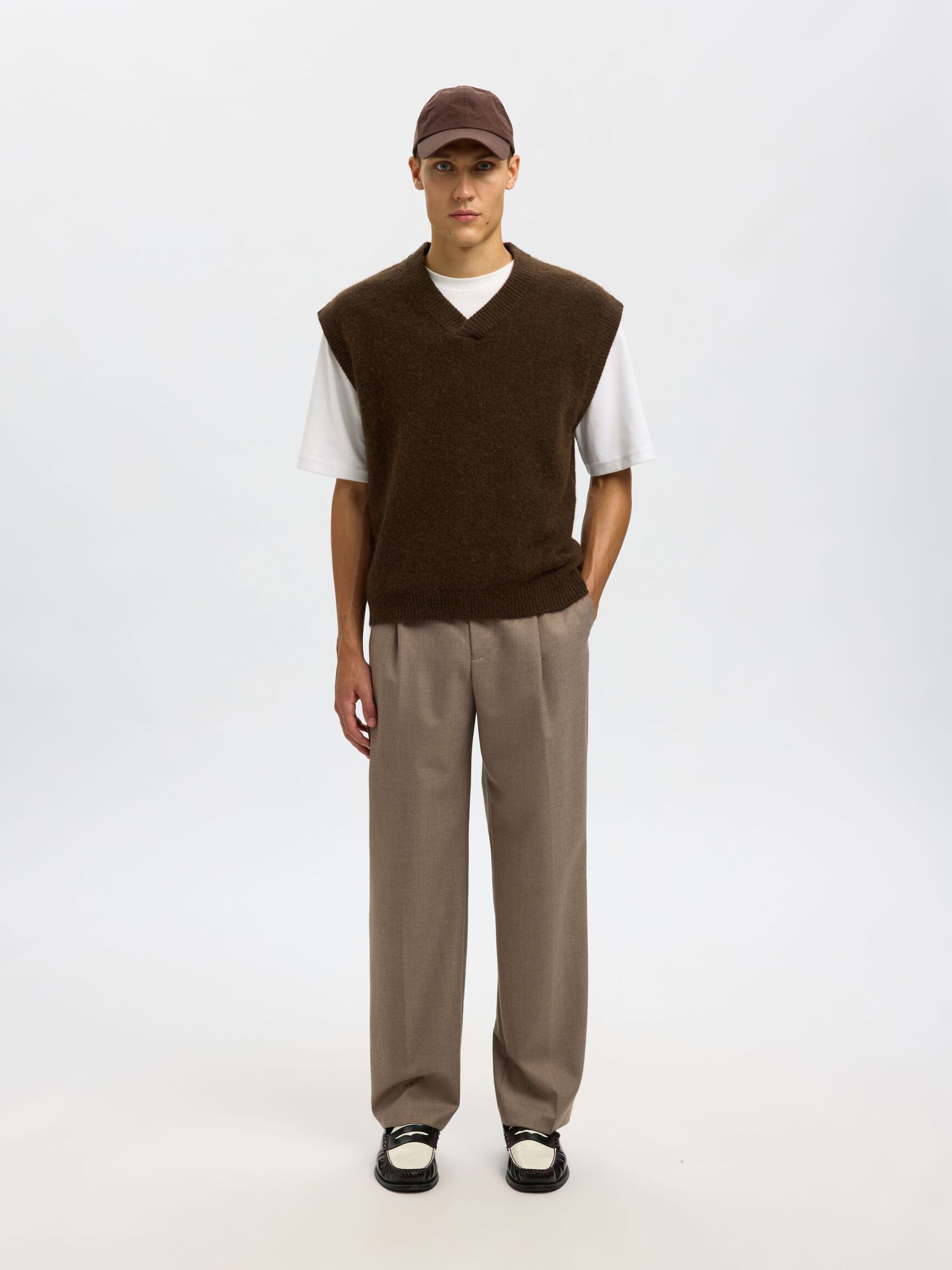 COUPE DÉCONTRACTÉE GILET TRICOTÉ, Delicioso, highres