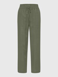 VISCOSE BLEND TROUSERS, Deep Lichen Green, highres