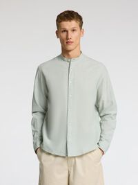 LONGSLEEVE LINNENMIX OVERHEMD, Iceberg Green, highres