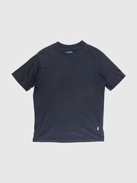 KORTÆRMET AFSLAPPET FIT T-SHIRT, Black, highres