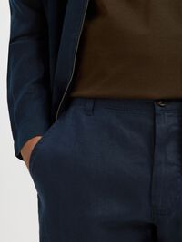 MODELO 196 DE CORTE RECTO PANTALONES DE LINO, Sky Captain, highres