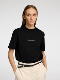 PRINTED RELAXED FIT T-SHIRT, Black, highres