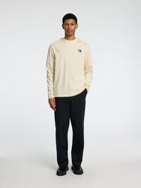 PRINT LONGSLEEVE, Egret, highres