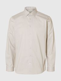 SLIM FIT STRETCH SHIRT, Sand, highres