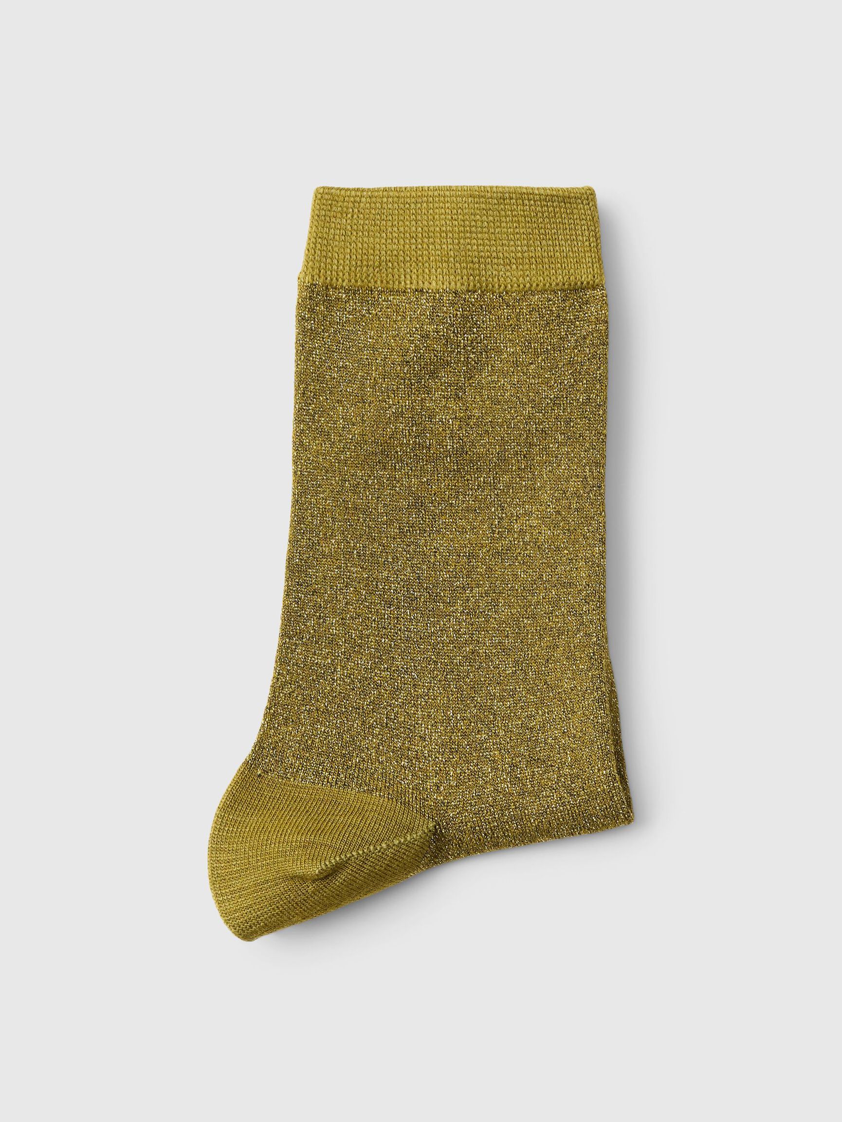 GLITZER GESTRICKTE SOCKEN, Fir Green, highres