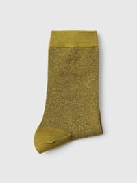 GLITZER GESTRICKTE SOCKEN, Fir Green, highres