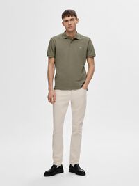 KOSZULKA POLO, Vetiver, highres