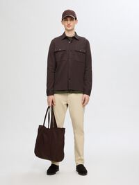 KLASSIEKE OVERSHIRT, Chocolate Torte, highres