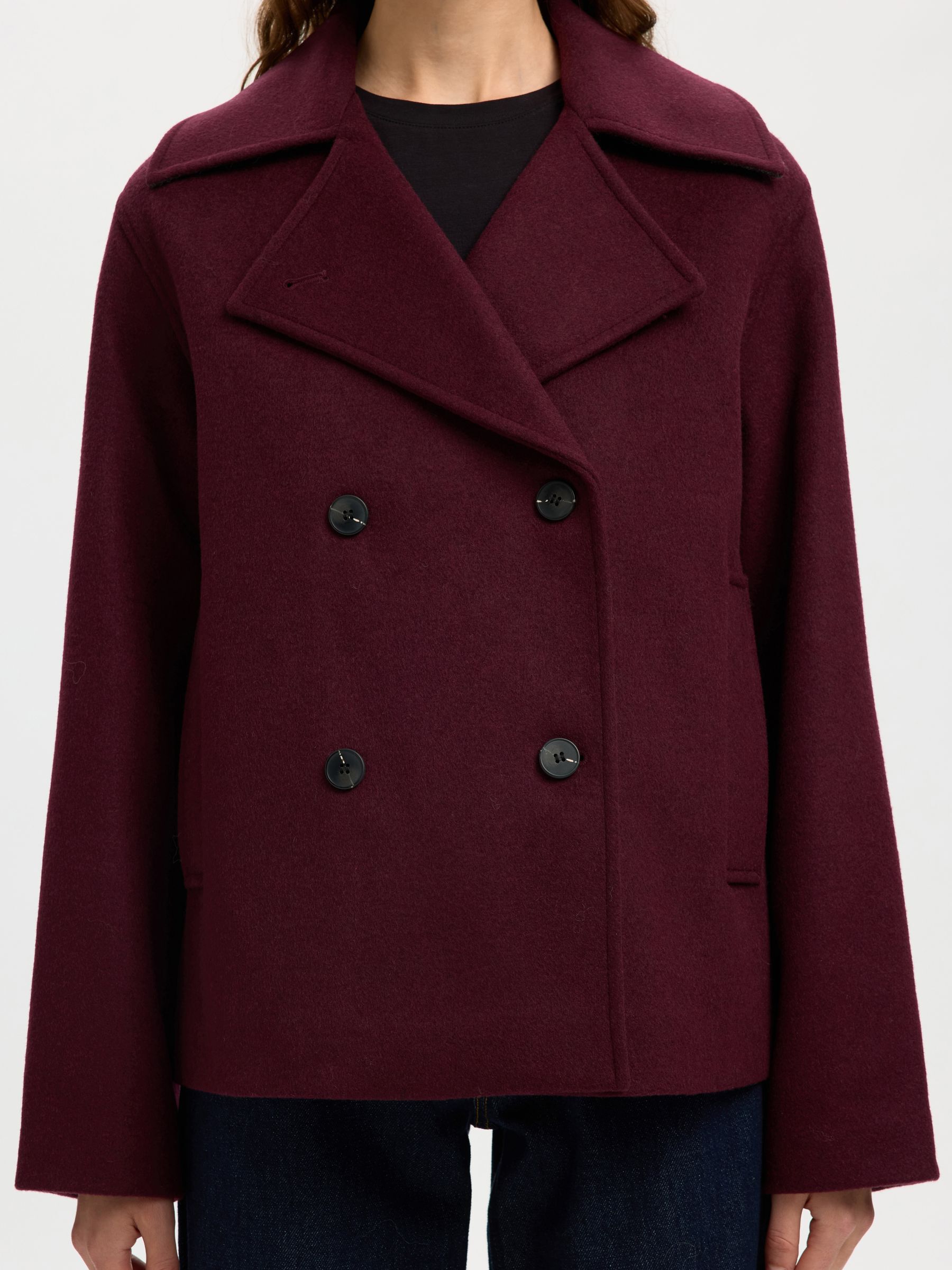 WOOL BLEND JACKET, Fig, highres