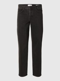 KLASYCZNE JEANSY ZWĘŻANE, Black Denim, highres