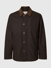 WAXED COTTON JACKET, Delicioso, highres