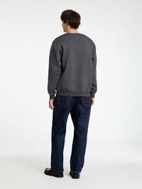 BESTICKTE SWEATSHIRT, Asphalt, highres