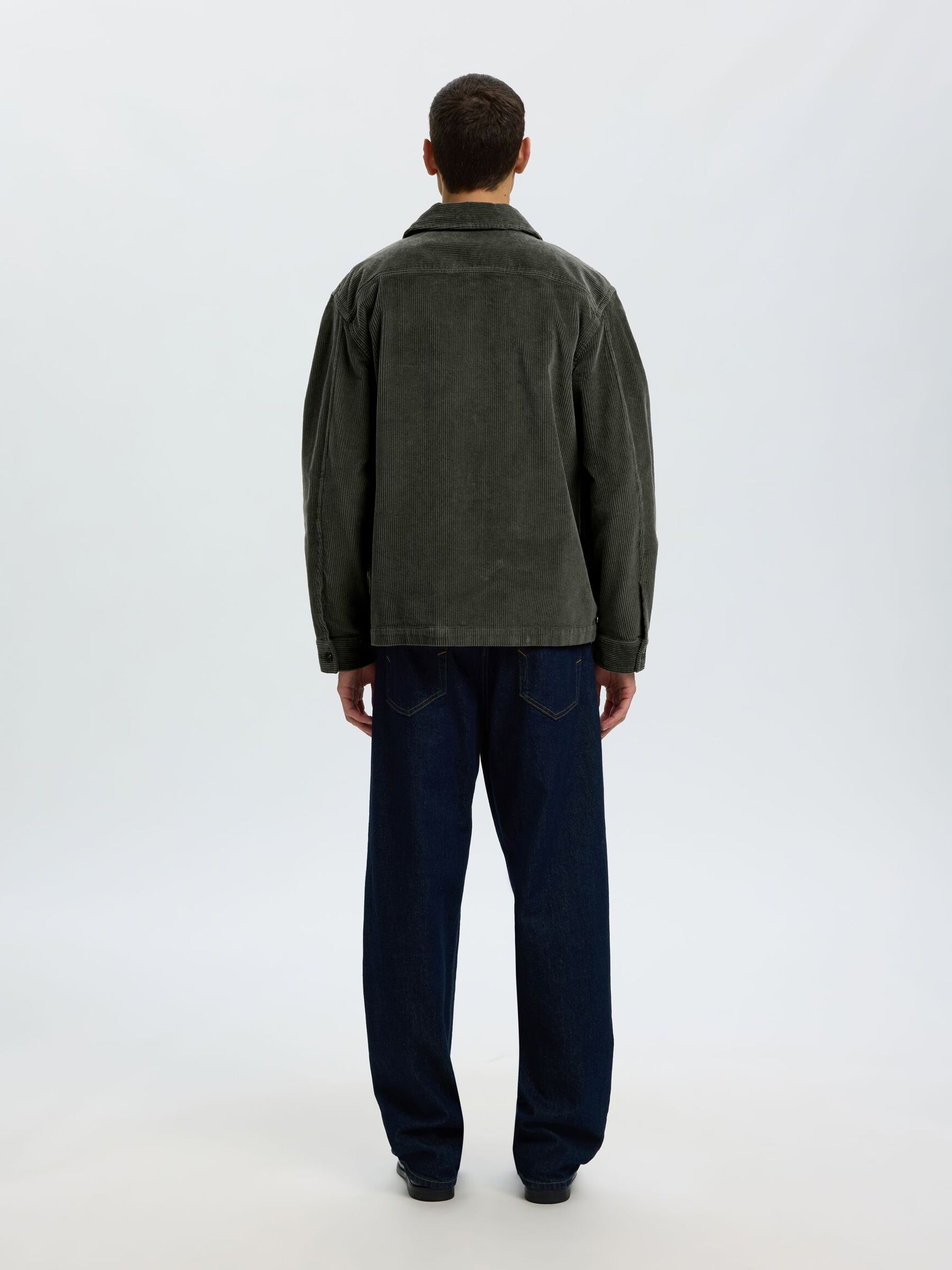 CORDUROY OVERSHIRT, Forest Night, highres