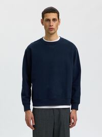 RELAXED FIT SWEATSHIRT, Sky Captain, highres