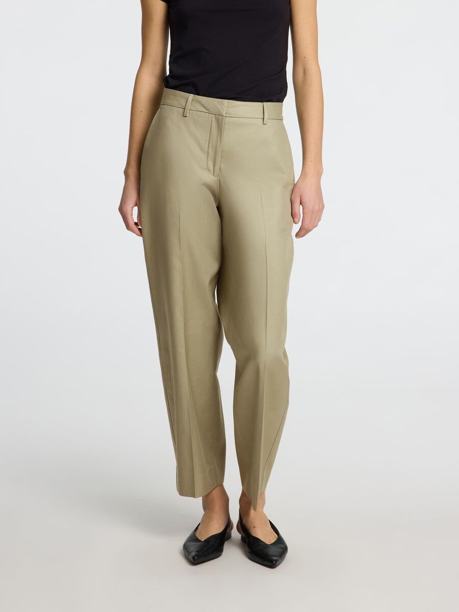 Selected MID WAIST BARREL FIT HOSEN, Vetiver, highres - 16096976_Vetiver_003.jpg