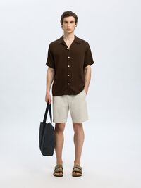 PRINTED SHORT SLEEVED SHIRT, Demitasse, highres