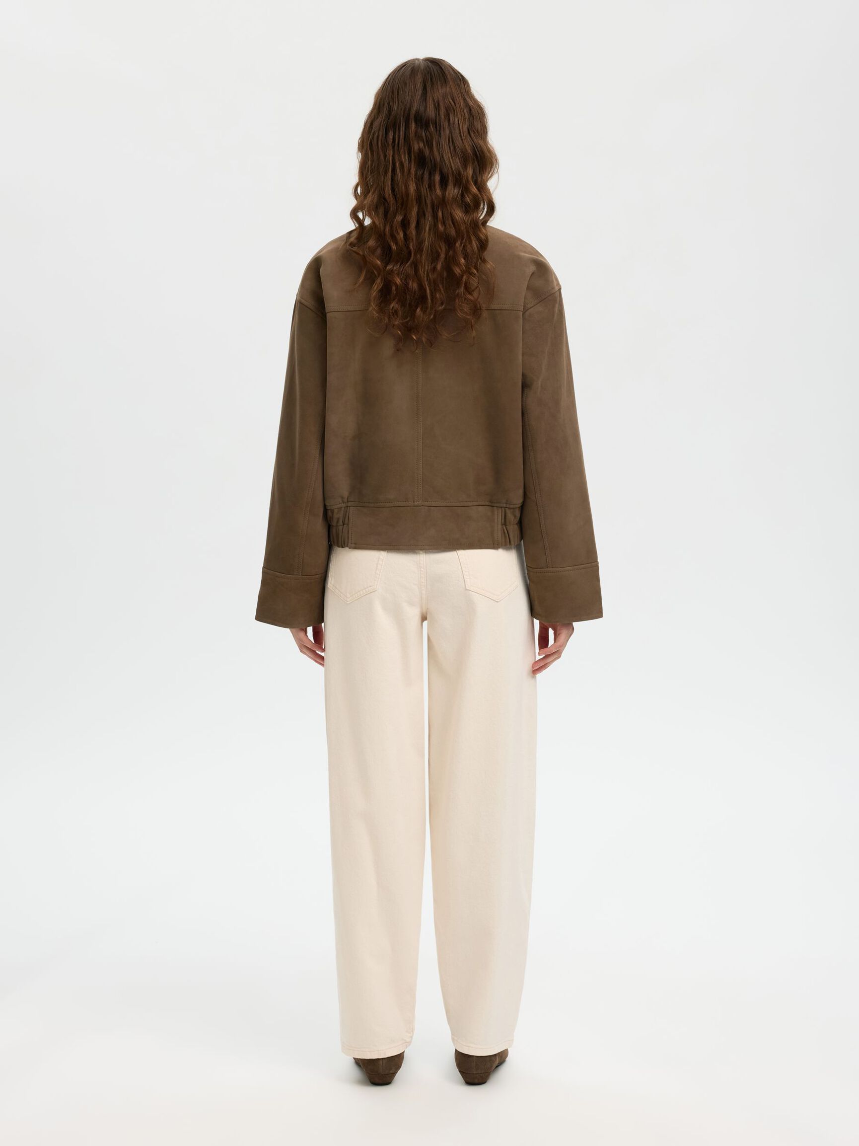 WILDLEDER JACKE, Chocolate Chip, highres