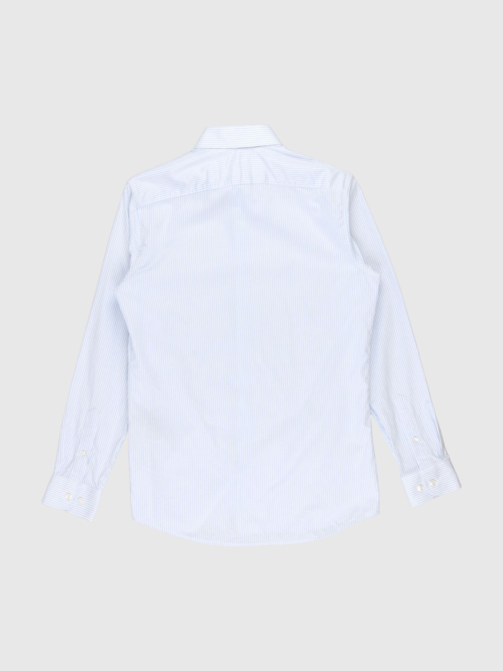 LONG SLEEVED STRIPED SLIM FIT FORMAL SHIRT, Skyway, highres