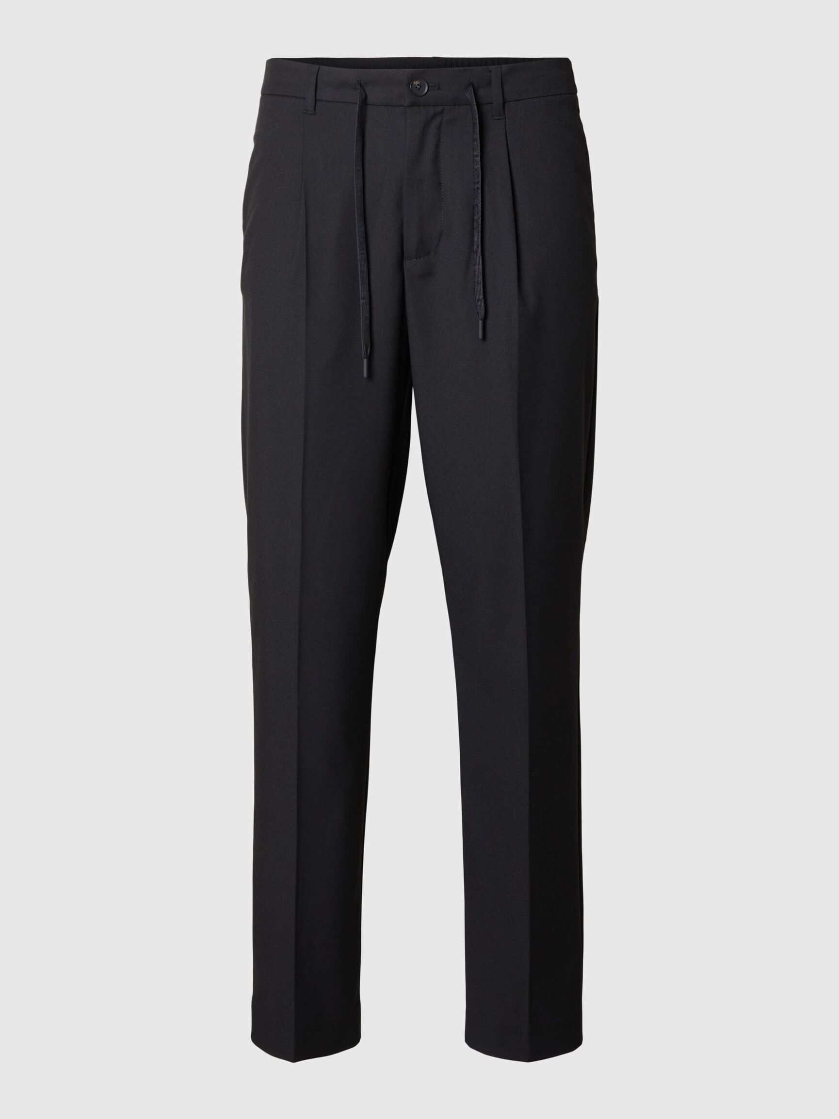 VISCOSEMIX PLOOIEN BROEK, Black, highres