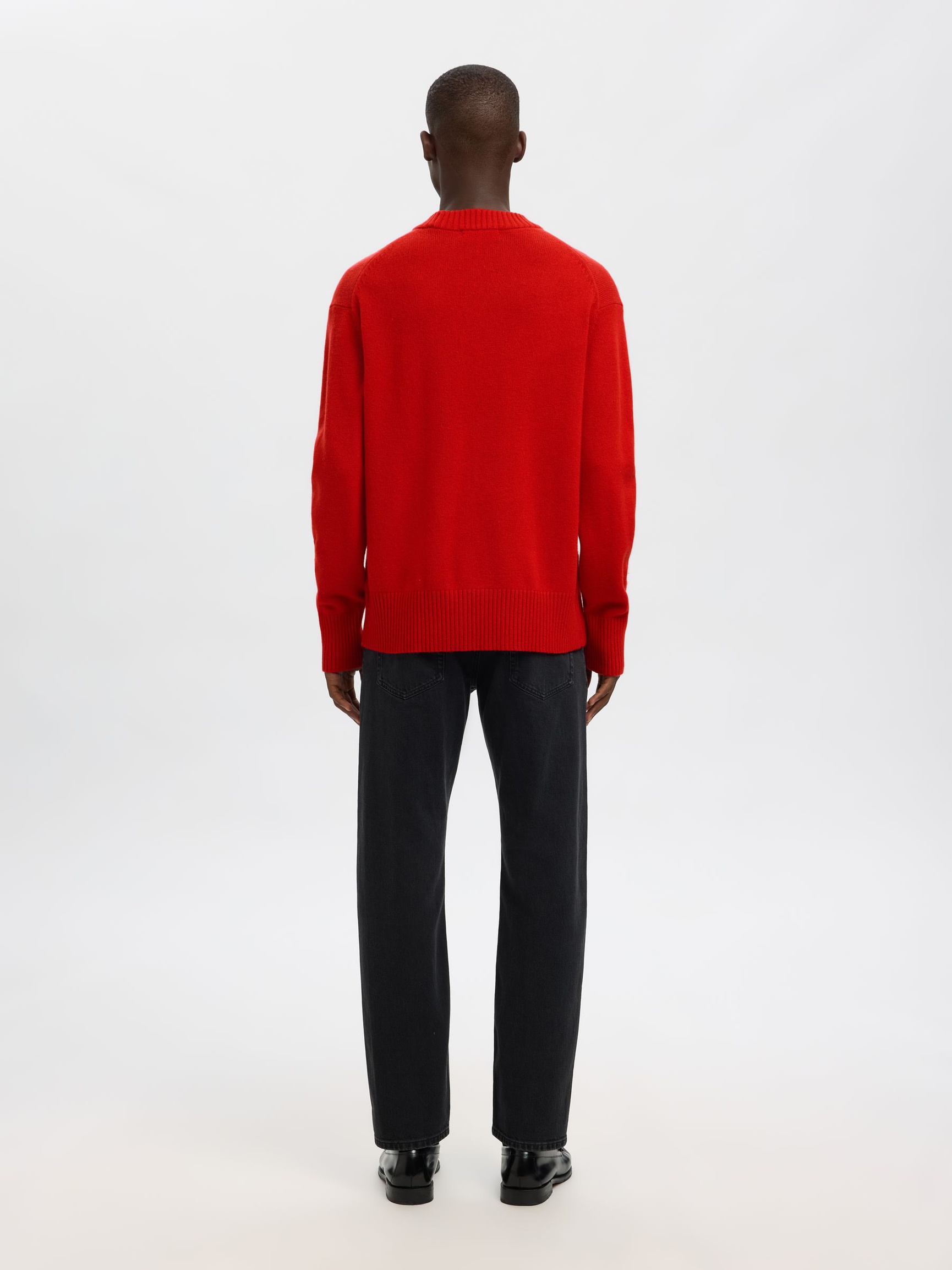 CACHEMIRE MÉLANGÉ PULL EN MAILLE, Equestrian Red, highres