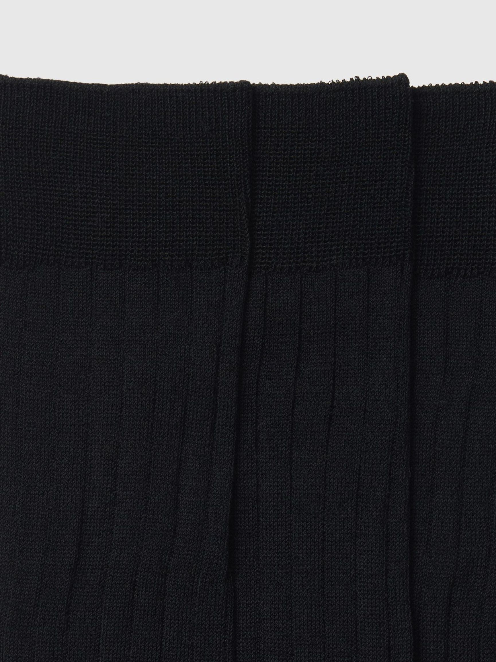3 PACK SOCKS, Black, highres