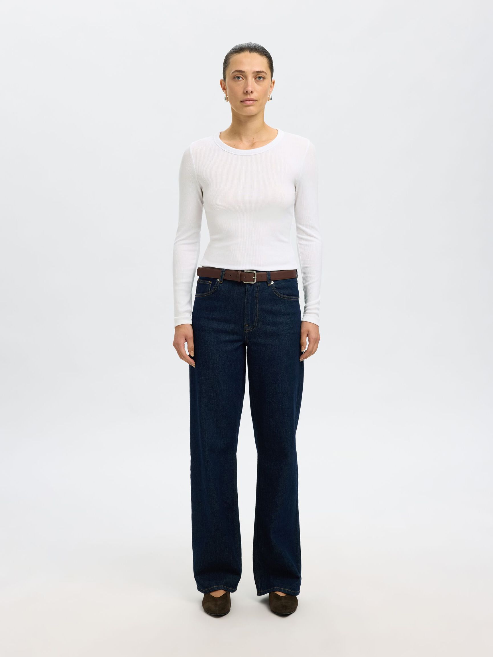LONG-SLEEVED T-SHIRT, Bright White, highres