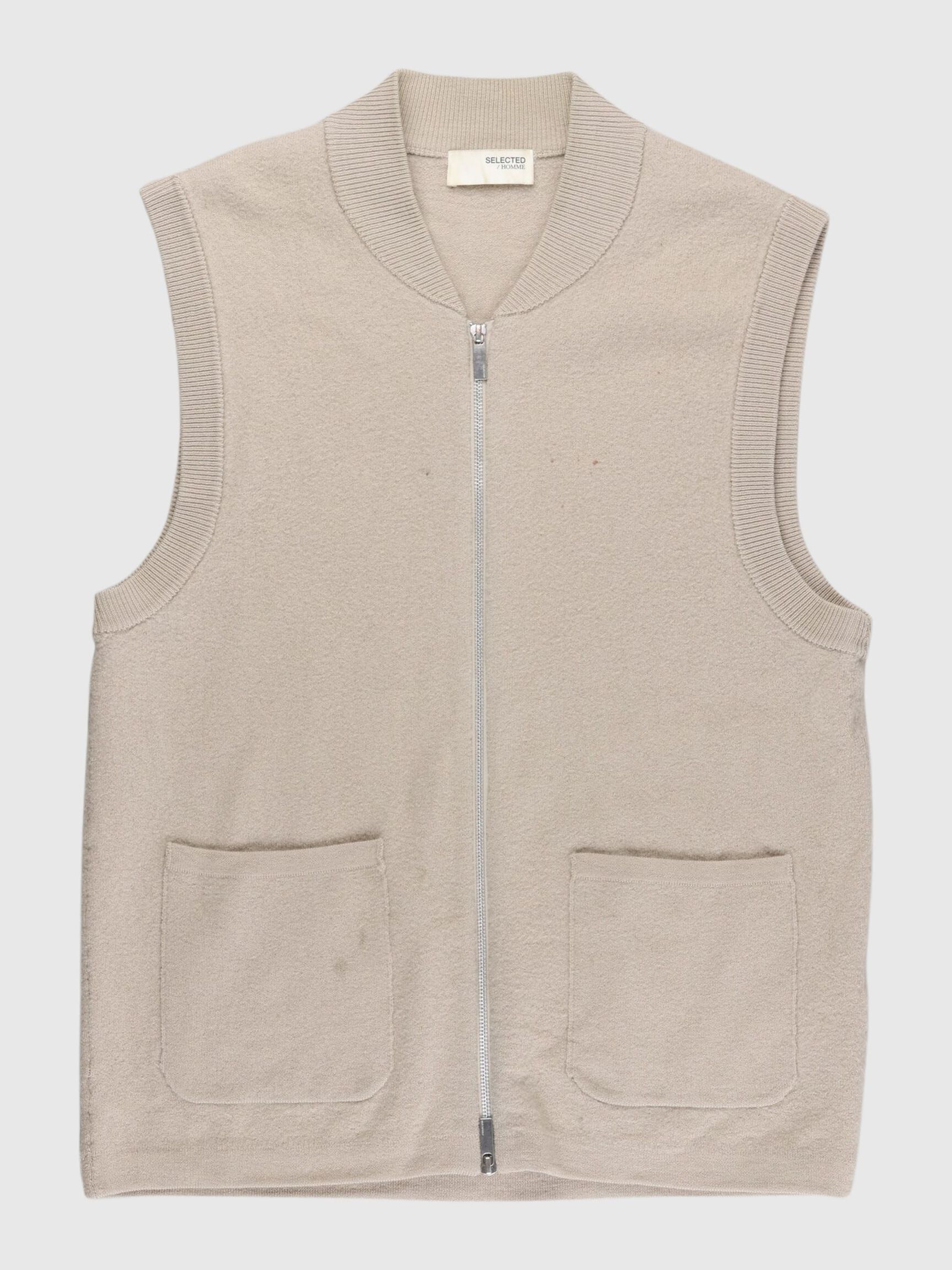 MERINO WOOL GILET, Pure Cashmere, highres