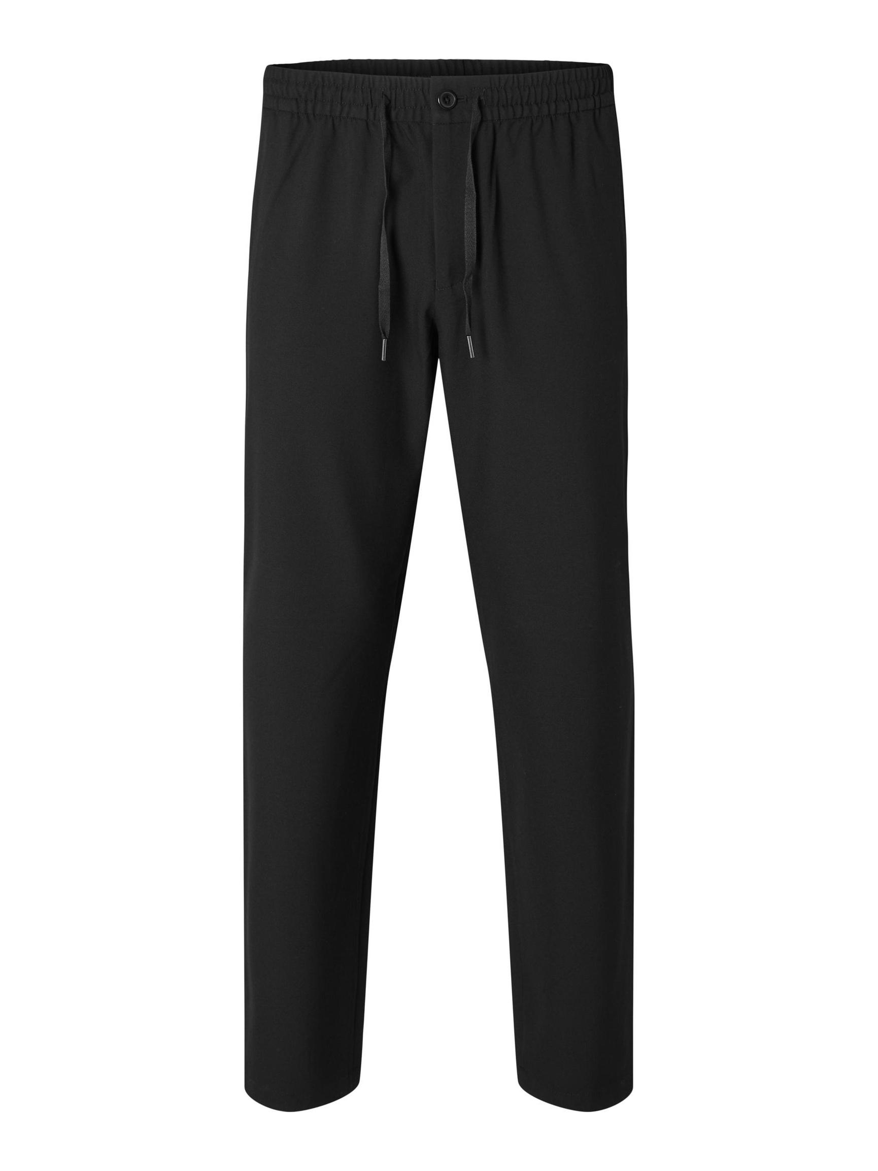 196 STRAIGHT FIT BROEK, Black, highres