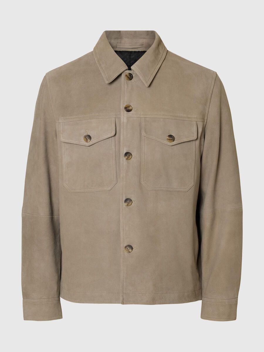 Product tile image - SUEDE OVERSHIRT, Desert Taupe | 16098267_DesertTaupe
