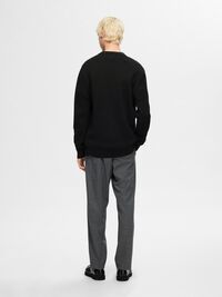 KNITTED ZIP-FRONT CARDIGAN, Black, highres