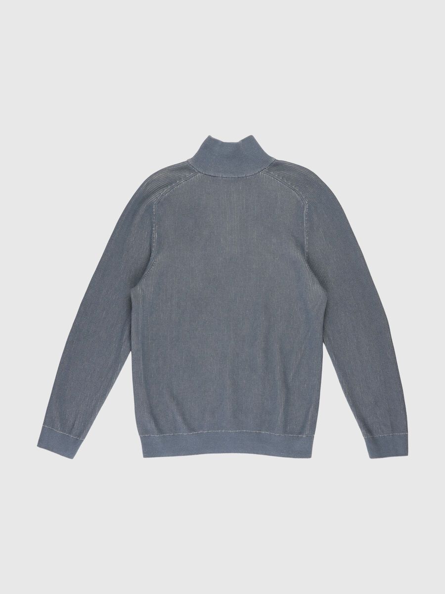 Selected HALF-ZIP BAUMWOLL PULLOVER, Stormy Weather, highres - 80000214_StormyWeather_1092616_002.jpg