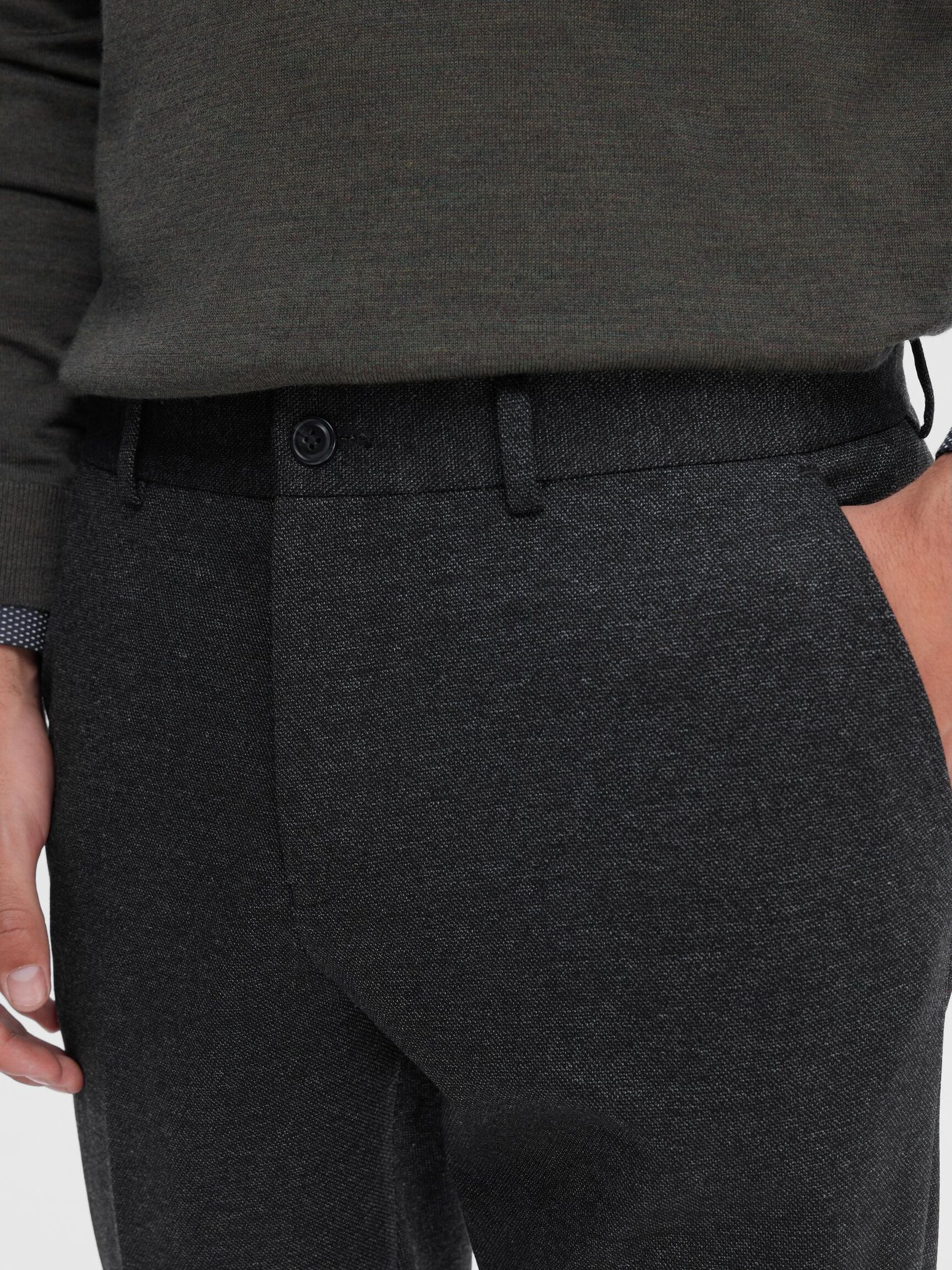 SPODNIE, Dark Grey Melange, highres