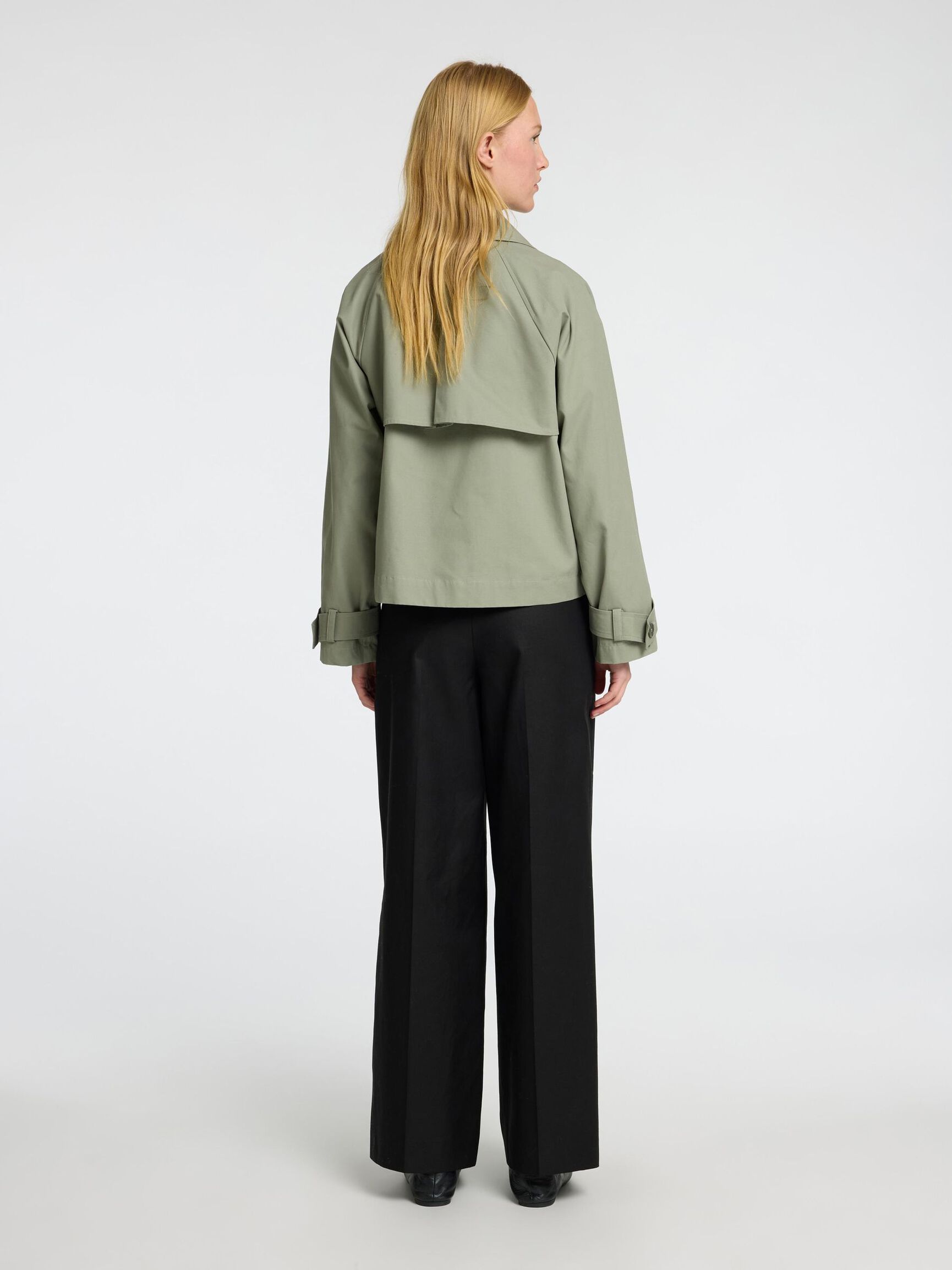 KURZER TRENCHCOAT, Vetiver, highres