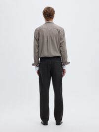 190 TAPERED FIT JEANS, Black Denim, highres