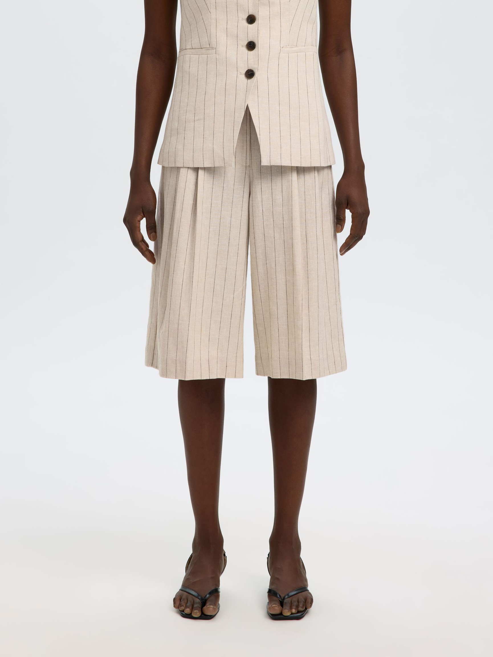 HØRBLANDING BERMUDA SHORTS, White Pepper, highres