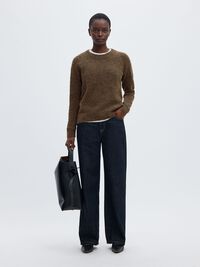 LAINE MÉLANGÉE JUMPER, Dachshund, highres
