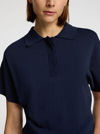 MANCHES COURTES POLO EN MAILLE, Outer Space, highres