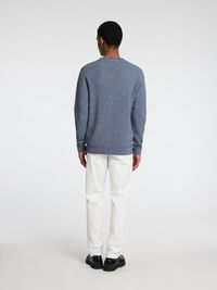 100% KATOEN PULLOVER MET RONDE HALS, Oceana, highres